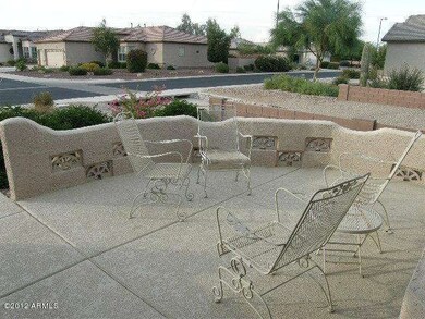 close up of front patio