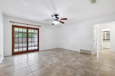 Living room with access to sunroom