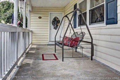View of Front Porch that faces Webers Ln