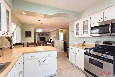 Updated kitchen that is open to the living space.