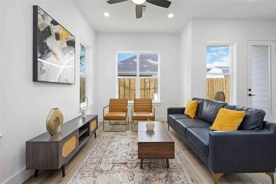 This open floor plan (living, dining, and kitchen) on the first floor allows for ease of living and entertaining.