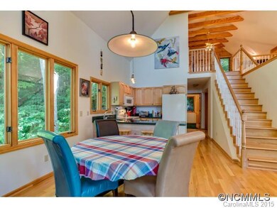 Dining area open to kitchen