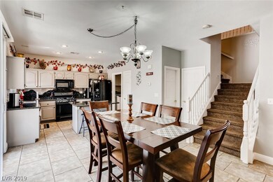 Kitchen, dining and family room combination.