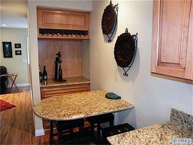 Built-in table and hutch