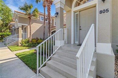 Property entrance with stucco siding