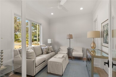 Office Living area with pull out sofa for extra sl