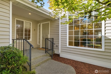 Charming entry. Easy access to the garage.