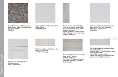 Design Selections ~ Home is under construction, selections are subject to change
