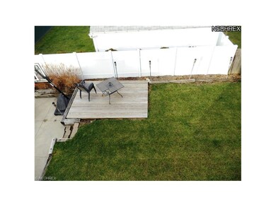 Deck and Back Yard from 2nd Level Balcony