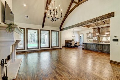 Main living area, leading in to kitchen.