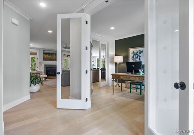 The Foyer hallway leading into the Family Room and