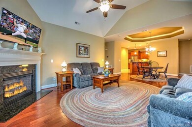 Wide open floor plan and gorgeous mantle with gran