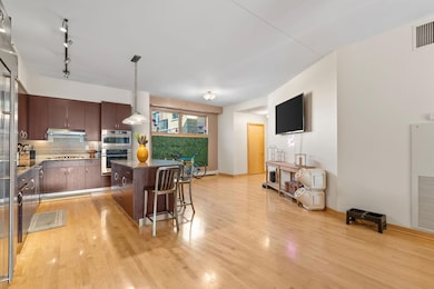Beautiful hardwood floors throughout unit