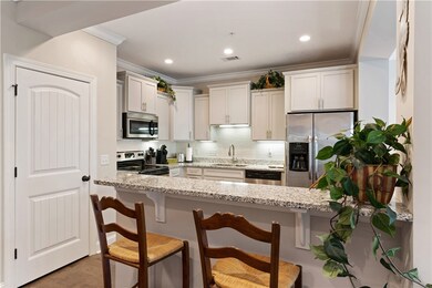 Kitchen and bar/island, viewed from dining area