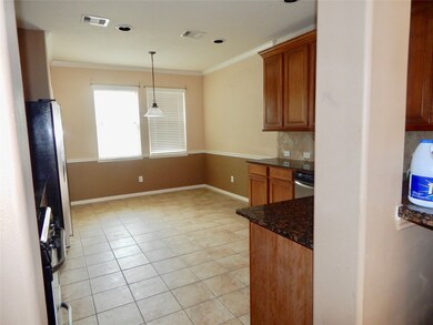 looking in to the kitchen.