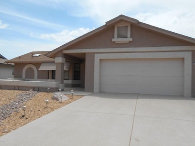 Front with patio