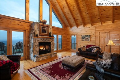 Elk Creek Lodge living space with beautiful views.