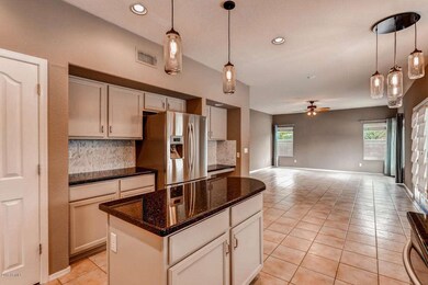 Custom lighting and backsplash