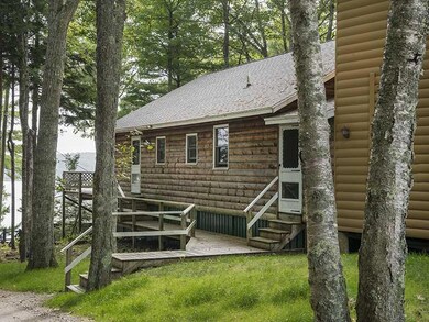 Exterior Side View. The two cottages...