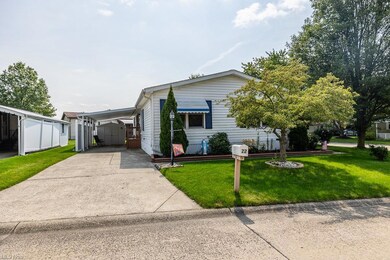 View of front of home with a front yard