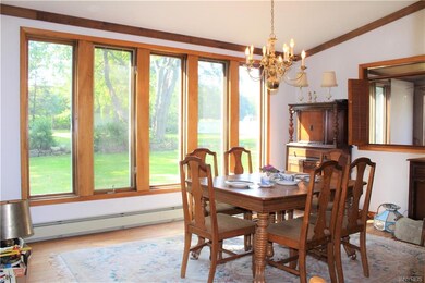 Newer addition, bright dining room, although could