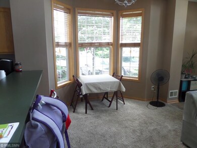 Dining area open to kitchen and living room