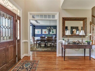 Foyer and Dining Room from Study