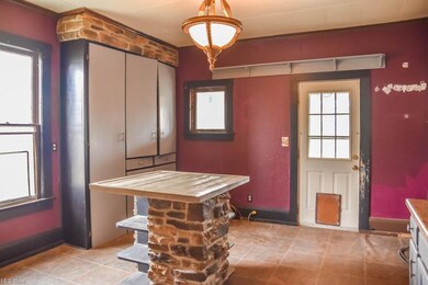 Great cabinet space in the kitchen with backyard a