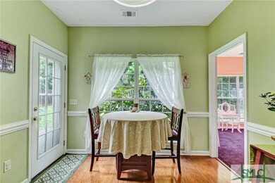 Bright and cozy breakfast nook.