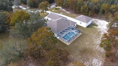 Birds eye view of the property.