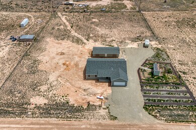Overview of rural landscape featuring a desert landscape
