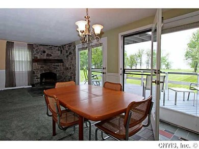 Dining Room Dining room features sliding glass doo