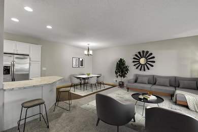 Main floor has open floor plan