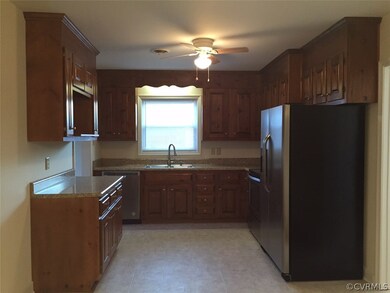 View of the kitchen from the dining area