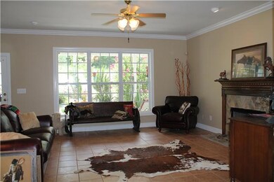 Wonderful den with lots of windows and charming fireplace