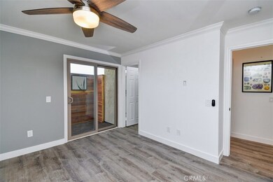 Master bedroom with balcony.