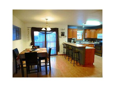 Eat-in Kitchen. Breakfast bar as well with sliders