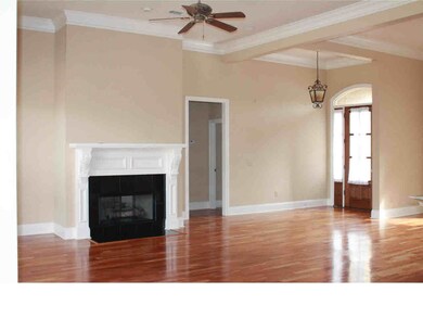 Open and airy living room, entryway