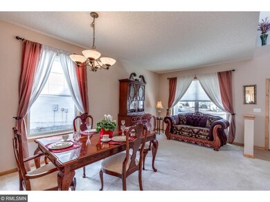 Gorgeous dining room area could also function as a