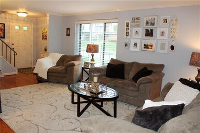 Large Family Room with Neutral Paint and Beautiful