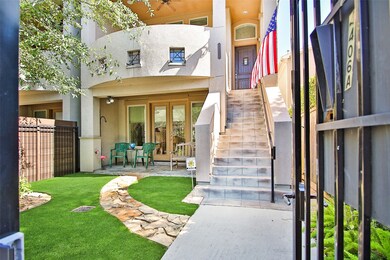 Wonderful courtyard in the front of the home.  The
