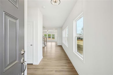 Beautiful foyer with lots of natural light
