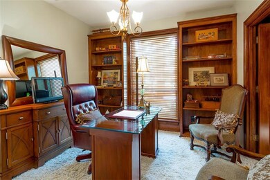 The office with plenty of shelf space!