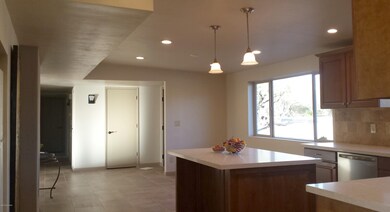 Kitchen and sitting area