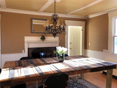 Spacious dining room with lovely...