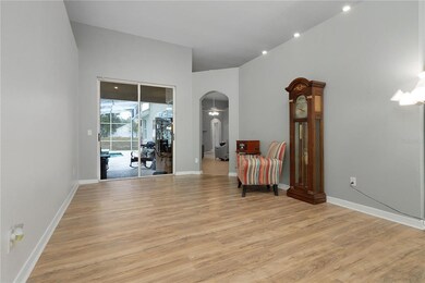 Access from the Great Room to the patio provides a