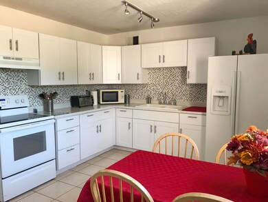 Large eat-in kitchen.