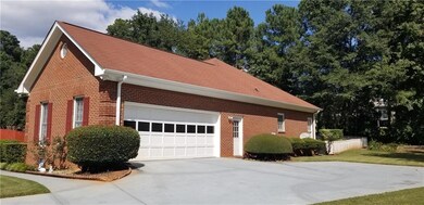 View of home's exterior featuring a garage