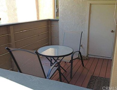 Patio also has extra storage area.