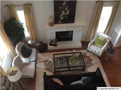 Two story living room!